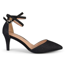 Load image into Gallery viewer, JOURNEE Collection Luela Glitter Ankle Strap Pump