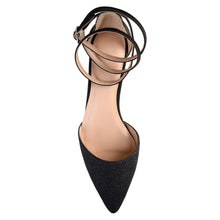 Load image into Gallery viewer, JOURNEE Collection Luela Glitter Ankle Strap Pump