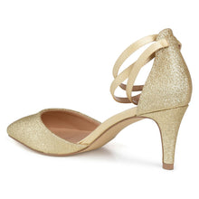 Load image into Gallery viewer, JOURNEE Collection Luela Glitter Ankle Strap Pump
