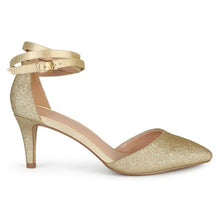 Load image into Gallery viewer, JOURNEE Collection Luela Glitter Ankle Strap Pump