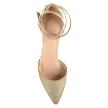 Load image into Gallery viewer, JOURNEE Collection Luela Glitter Ankle Strap Pump