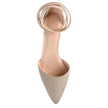 Load image into Gallery viewer, JOURNEE Collection Luela Glitter Ankle Strap Pump