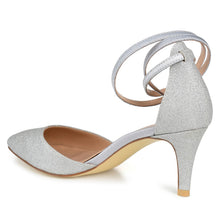 Load image into Gallery viewer, JOURNEE Collection Luela Glitter Ankle Strap Pump