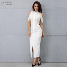 Load image into Gallery viewer, ADYCE Sexy Beadings Short Sleeve Off Shoulder Mid-Calf Runway Bodycon Party Dress - Y2280 - Testing