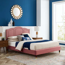 Load image into Gallery viewer, Emerson Performance Velvet King Platform Bed By Modway - MOD-6860 | Beds | Modishstore - 21