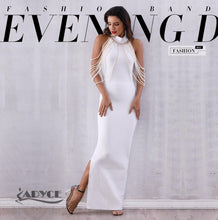 Load image into Gallery viewer, ADYCE Bandage Elegant Long Pearls Chain Bead Backless &amp; Sleeveless Evening Maxi Party Dress - Y2678