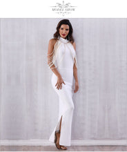 Load image into Gallery viewer, ADYCE Bandage Elegant Long Pearls Chain Bead Backless &amp; Sleeveless Evening Maxi Party Dress - Y2678