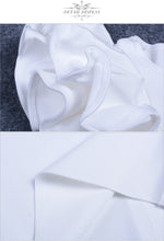 Load image into Gallery viewer, ADYCE Vestidos O-neck Chic Runway White Mini Bandage Evening Party Dress - Y2227