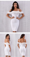 Load image into Gallery viewer, ADYCE Vestidos Verano Sexy Slash Neck Off Shoulder Ruffles Bandage Evening Party Dress - H5070