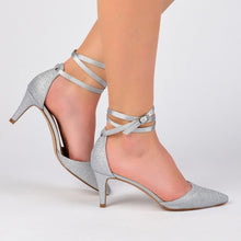 Load image into Gallery viewer, JOURNEE Collection Luela Glitter Ankle Strap Pump