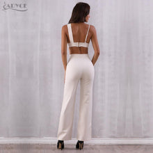 Load image into Gallery viewer, ADYCE 2 Two Pieces Sets Tops &amp; Pant Full Length Back Zipper Night Out Celebrity Evening Party Jumpsuits - Y2689